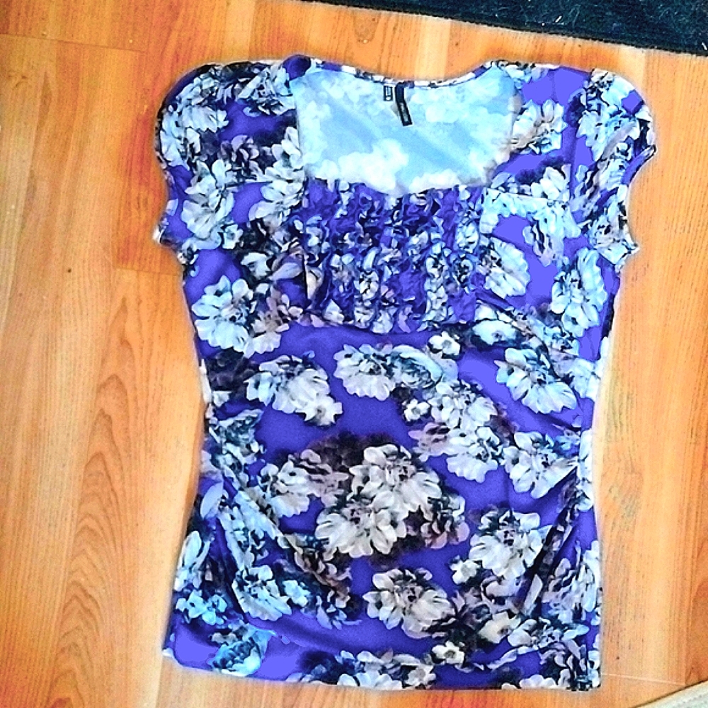 Abstract Floral Blouse